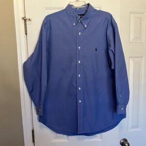 Ralph Lauren Mens Blue Classic Fit Shirt